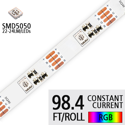 DC24V 5050 SMD High Bright LED Waterproof IP67 Exterior Lighting- Constant Current Flex LED Strip Lights- 4LEDs/M - 98.4Ft/Roll Customized Strips DC24V 5050 SMD High Bright LED Waterproof IP67 Exterior Lighting- Constant Current Flex LED Strip Lights- 4LEDs/M - 98.4Ft/Roll Customized Strips